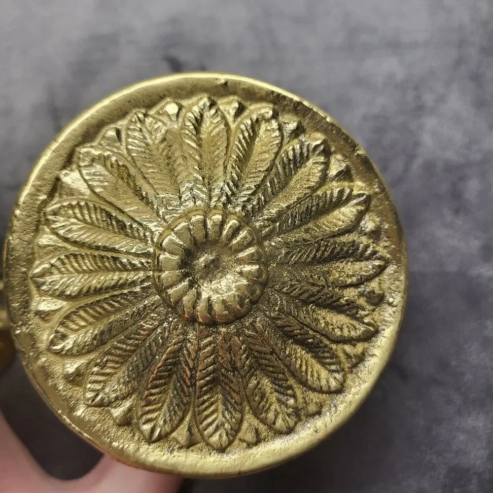 The Bombay Company Vintage Brass Curtain Tie Back Set Adam Tie Back Medallion